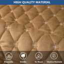 Eismodra Couch Cover,Sectional Couch Covers,Sofa Covers for 3 Cushion Couch,Anti-Slip Sofa Slipcovers for Dogs Cats Kids Loveseat Recliner L Shaped Armrest Backrest,Coffee 36''x36''(Only 1 Piece)