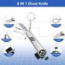 Golf Gifts for Men and Women, Golfing Accessories Kit with Multifunctional Divot Tools, Golf Tees, Golf Balls and Holder, Rangefinder, Brush, Scorer, for Golfer (Long)