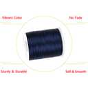 Xzhcy 1mm 110 Yards Nylon Satin Cord Silky Braided Thread Beading String for DIY Crafts Friendship Bracelets Pendant Chinese Lucky Knotting Macrame Necklaces Jewelry Making (Navy Blue)