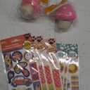 Set of 2 Pink Mushroom Fidget Toys, Pack of 7 Fidget stickers