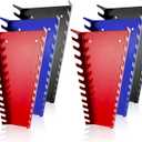 ALOANES 78-Slot Metal Wrench Organizer, Heavy Duty Wrench Organizer Tray for Tool Box, Professioanl Fit SAE & Metric Wrench Storage, 6 Pack Wrench Holders(3 Colors)