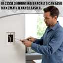 1 Gang Flush Drywall Receptacle Mount White Elegant Wall Mount for Receptacles and Electrical Outlets Home Commercial Spaces