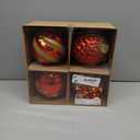 Alupssuc 6''/150mm Large Christmas Ball Ornaments, 4Pcs Christmas Tree Decor, Shatterproof Hanging Decorations with Hooks, Red & Gold Baubles for Xmas Tree, Wedding, Holiday and Party Decor