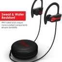SENSO Bluetooth Headphones, Best Wireless Sports Earphones w/Mic IPX7 Waterproof HD Stereo Sweatproof Earbuds for Gym Running Workout 8 Hour Battery Noise Cancelling Headsets
