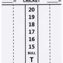 Afumazi Dry Erase Dart Scoreboard, Dart Score Keeper for Cricket and 01 Games, 13.8x7.9 Inch Dartboard Accessories  2Pcs