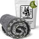 Premium Drying Towel  Small 16" x 24" Super Absorbent Microfiber Dog Bath Towel  Quick Dry, Soft & Durable Dog Towel for Drying Dogs  1200 GSM Gray for Beach, Camping & Travel