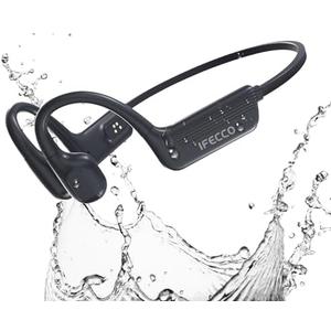 IFECCO Waterproof Headphones for Swimming Bone Conduction Headphones Bluetooth 5.4,IP68 Waterproof Earbuds Underwater,Open Ear Earbuds with 32G MP3 for Swimming Cycling Running