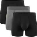 5Mayi Men's Underwear Boxer Briefs Cotton Regular Long Mens Boxer Briefs Underwear Men Pack M