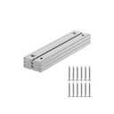 Strong Neodymium Channel Magnets- 5.00" Length- 6 Pack, Rectangular Countersunk Hole Pot Magnets with Matching Screws, Bar Rare Earth Magnet with Holes for Mounting, Magnetic Tools Holder