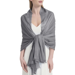 Umjetnost Women's Solid Color Scarf Lightweight Soft Fashion Bamboo Long Large Scarves Shawl Wraps for Women (Gray)