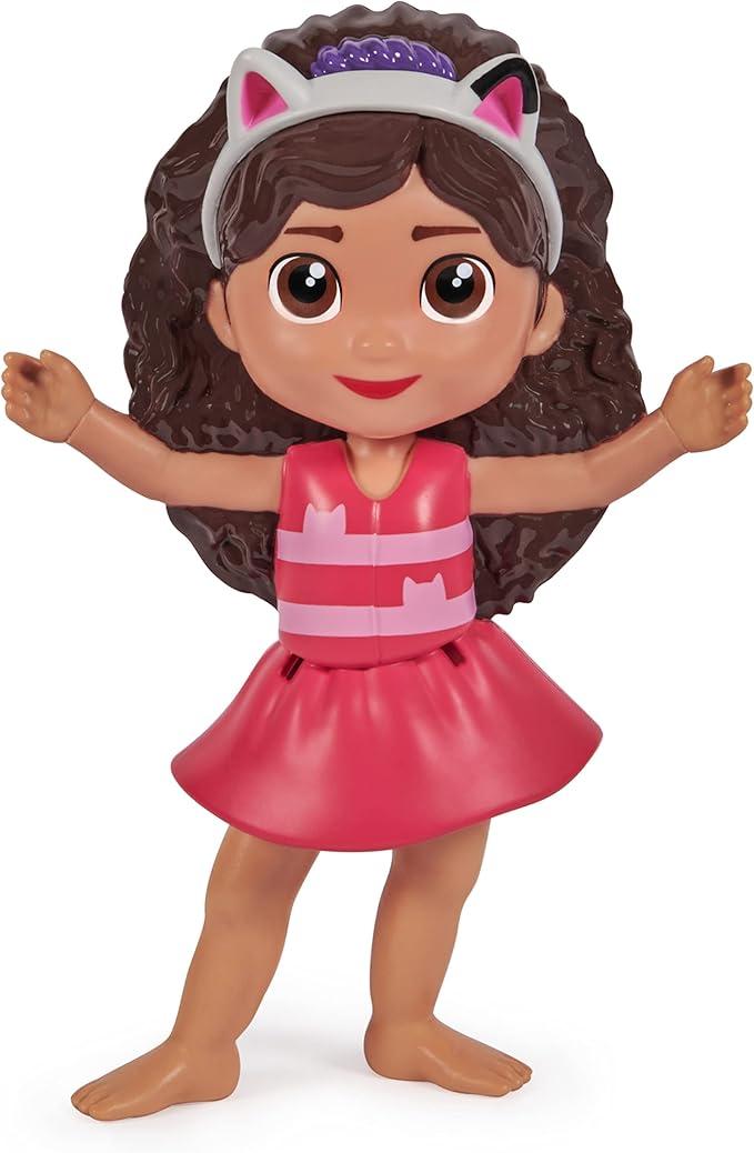 SwimWays Gabby’s Dollhouse Gabby Floatin' Figures, Swimming Pool Accessories & Kids Pool Toys, Gabby's Dollhouse Party Supplies & Water Toys for Kids Aged 3 & Up