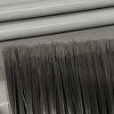 Amazon Basics Dustpan Broom Set with Easy Assembly and Long Handle, Blue and White