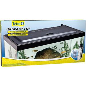 Tetra LED Aquarium Hood, Low Profile, Energy Efficient Hood With Lighting (24 Inch)