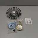 Allyplay 8 Inch Steel Wire Rotary Brush Cutter Trimmer Head, Universal Replacement Weed Blade Cutter for String Trimmers, Gardening Lawnmower, Moss & Rust Removal, Compatible with Stihl, Husqvarna