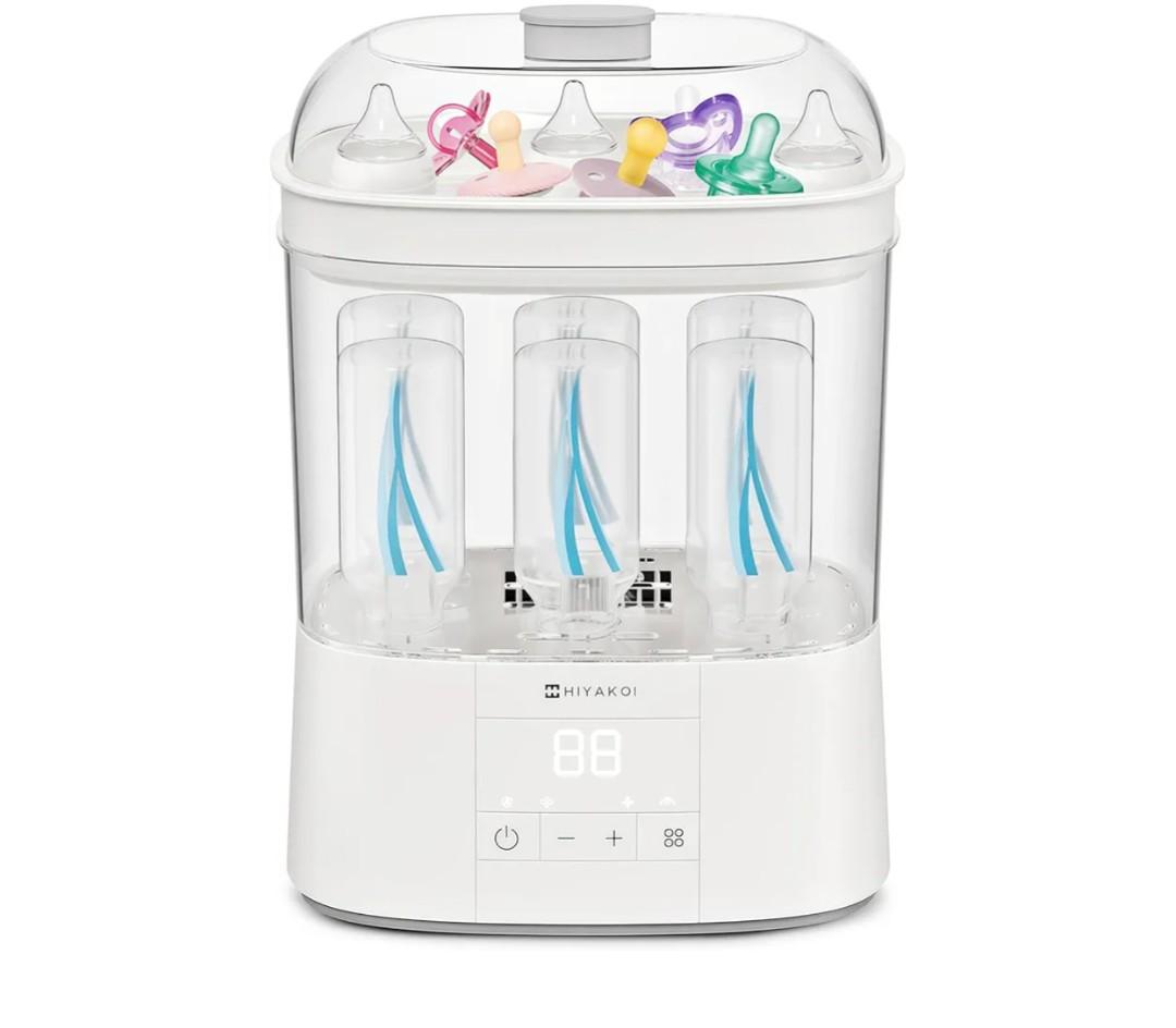 Bear Bottle Sterilizer and Dryer, 2 Layers Large Electric Steam Baby Bottle Sterilizer, Fast Bottle Sanitizer and Dryer for All Bottles & Accessories, TimeSaving Design