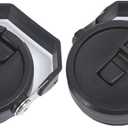 2 pack Tumbler Lid for Stanley IceFlow 20 oz 30 oz Spill Proof Tumbler Cover with Handle and Straw(30 oz,Black)