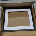 Americanflat 10x12 Picture Frame with Shatter-Resistant Glass - Use as 8x10 Frame with Mat or Display 10x12 Photo Without Mat - Signature Collection - Picture Frames for Wall Display - Black