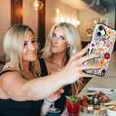 Compatible for iPhone 16 Plus Case Cute with Card Holder Shockproof Slim Slot Phone Wallet Cover for Women/Watercolor Summer Blooming Floral Flower Meadow Natural