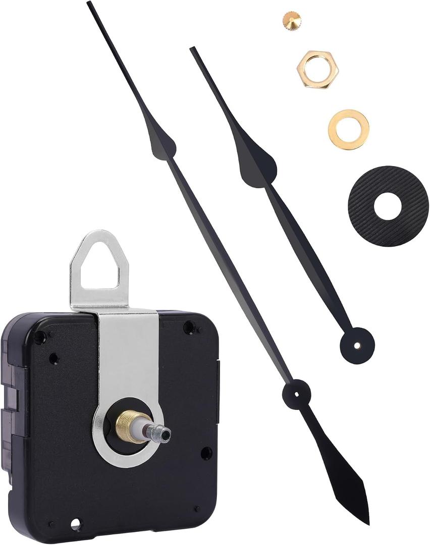 High Torque Clock Movement with 17.7" Clock Hands Large Wall Clock Motor Replacement for 36" to 50" DIY Clocks Battery-Operated, Clock Mechanism Kit
