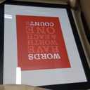 Trademark Fine Art Words Worth II by Megan Romo with Black Frame Artwork, 16 by 20-Inch (20L" x 16W")