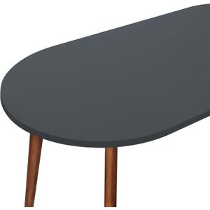 NEWISHER Fitted Oval Tablecloth 48 x 68 Inch Elastic Table Cloth, Stretch Spandex Table Cover Grey Washable Polyester Top Cap Cover for Dining Picnic Camping Indoor and Outdoor