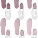 Velmitten 6 Pairs No Show Socks Sockless Shoe Liner Washable Barefoot Shoe Insoles No Slipping Inserts for Women Man (Nude Style)