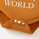 SUNNY PIGGY Newborn Infant Baby Girl Clothes Ruffle Romper Toddler Girl Floral Cotton Pant Sets Girls Clothing Outfit (0-3 Months, Halloween-brown)