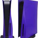 Disc Edition Face Plates Cover Skins Shell Panels for PS5 Console, Accessories for PlayStation 5 Protective Replacement Faceplates Dustproof Anti-Scratch (Purple)