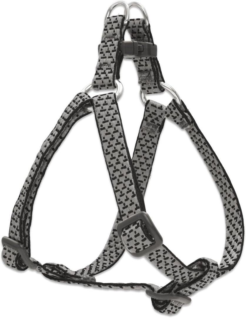 LupinePet Eco 1/2" Granite 12-18" Step In Harness for Small Dogs