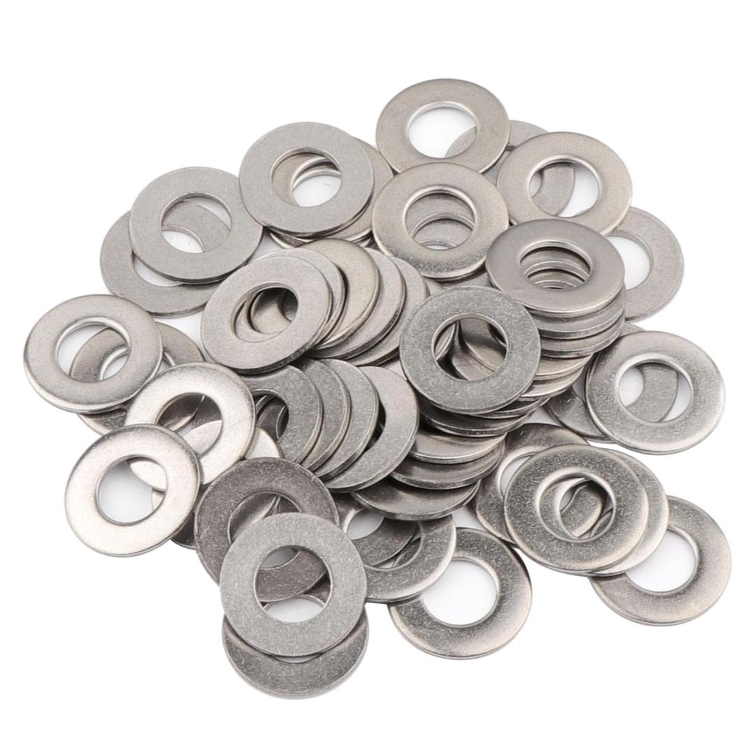 1/2'' Flat Washers OD 1-1/16'' 304 Stainless Steel Washers SAE Metal Washers,Pack of 50