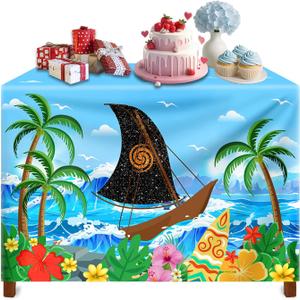 1Pcs Luau Party Decoration Hawaiian Summer Beach Themed Tablecloth Baby Shower Supply for Party
