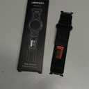 Nereides Nylon Hook and Loop Sport Band ONLY for Samsung Galaxy Watch 8 Classic (46mm) & Watch 8 (40mm/44mm), Rugged Adjustable Replacement Strap, Breathable Lightweight band for Men Women Black