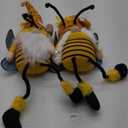 Lovinland Spring Decorations for Home - Honey Bumble Bee Sunflower Plush Stuffed Gnomes Doll - Summer Gnome Gifts for Women - Bee Decor Indoor (Spring-bee)