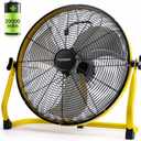 16'' Large Portable Battery Operated Floor Fan, 20000 mAh Cordless Rechargeable Floor Camping Fan for Outdoor, DC 24V, 45dB Low Noise, 4-32 Longer Running Time, 5.8 m/s Air-flow