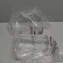 vacane 10" Wide Stackable Pantry Organizer Bins Open Front, Plastic Chip Organizer for Pantry Food Storage Basket for Countertops, Kitchen, Bathroom, 2 Pack