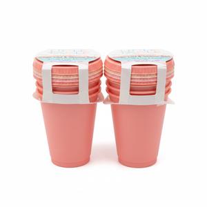 Little Table Cup, Lid & State Set Coral 17OZ, Count of 8