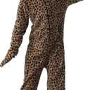 Cat Costume Kids Halloween Animal Onesie for Girls Boys (Brown, M)