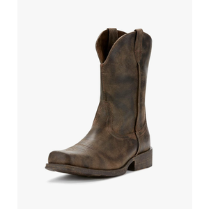 ARIAT Mens Rambler Square Toe Pull On Casual Boots Mid Calf - Brown 12EE