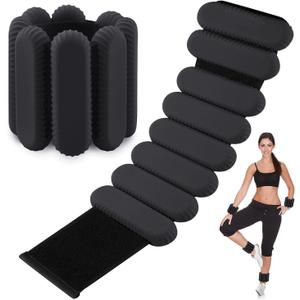 1Pair Multipurpose Adjustable Wristband Replacement Running Weighted Wrist Strap Fitness Exercise Ankle Weights Silicone Weight Bearing Wristband