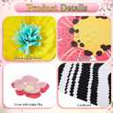 62 Pcs Hello Spring Bulletin Board Sets Spring Flower Classroom Decoration 3D Floral Bulletin Board Flower Cutouts for Classroom Chalkboard Wall Decor