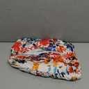 Women's Elegant Flowy Dress Casual Floral Sundress V-Neck Short Sleeve Dresses A-Lined Tiered Midi Dresses (Floral Butterfly Print, L)