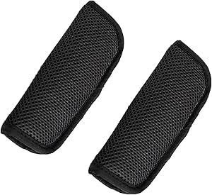 2 Pack Baby Seat Strap Covers for Baby Stroller, Soft Seat Belt Strap Covers for Newborns Infants Kids Child, Baby Seat Straps Shoulder Pads for Baby Kids,Seat Belt Covers (Black)