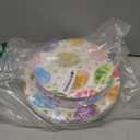 150 Pack Happy Easter Plates and Napkins Sets - Disposable Spring Paper Plates Napkins Dinnerware, Watercolor Easters Eggs Dessert Dinner Plate for Easter Party Supplies Table Decorations, Serve 50 (Missing Napkins)