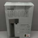 Woody Sparkling Water Maker - Silent Carbonated Water Machine Made of Renewable Wood Composite and 1L Water Bottle - Without CO2 Cylinder - Seltzer Maker Machine - Colour Sage Green
