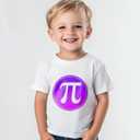Pi Day Shirt Toddler Boys Girls Happy 3.14 Pie Day T-Shirts for Kids Funny Tops Graphic Math Tee Short Sleeve 2T-8Y (White)