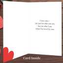 3 x Valentines Day Card,Valentines Day Cards Gifts for Him Her,Valentines Day Card for Husband Wife Boyfriend Girlfriend Men Women Fiance Fiancee