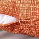 MIULEE Throw Pillow Covers Decorative Cushion Covers for Tent Patio Garden Couch Sofa Pack of 2, 24x24 Inch Orange
