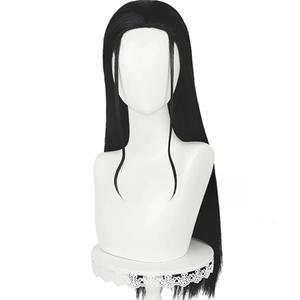 Black long hair Straight wig Full hair cos anime show simulation wigs 28inch