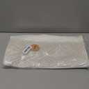 Mkono Macrame Bedside Caddy Storage Organizer Boho Remote Control Tablet Magazine Holder with 4 Pockets Non-slip Countertop Bedside Caddy for Home Bedroom Living Room College Dorm Bed, Ivory, Large