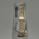 MioHHR Solid Stainless Steel Band Compatible with Apple Watch 46mm (Series 11 10), Metal Strap with Soft TPU Case for iWatch Series 11/10 46mm Women and Men, Gold